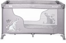 Дитячий манеж Lorelli Moonlight 1 Layer Grey FUN